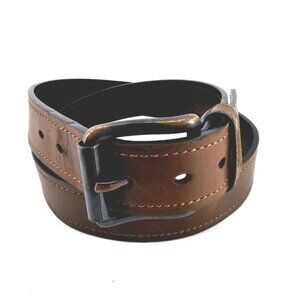 Dickies Men's Size 40,  36"-42" Casual Classic Brown PU Leather Work Belt